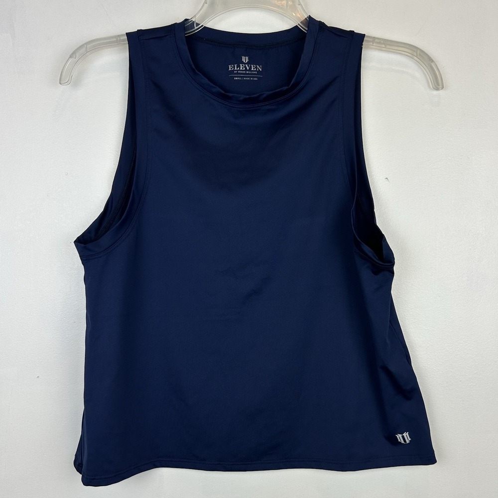 Eleven Venus Williams Tank Womens S Blue Top Sporty Gym Athletic
